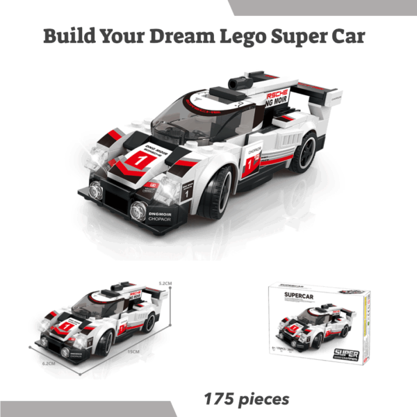 White Lego Super Car - Image 2