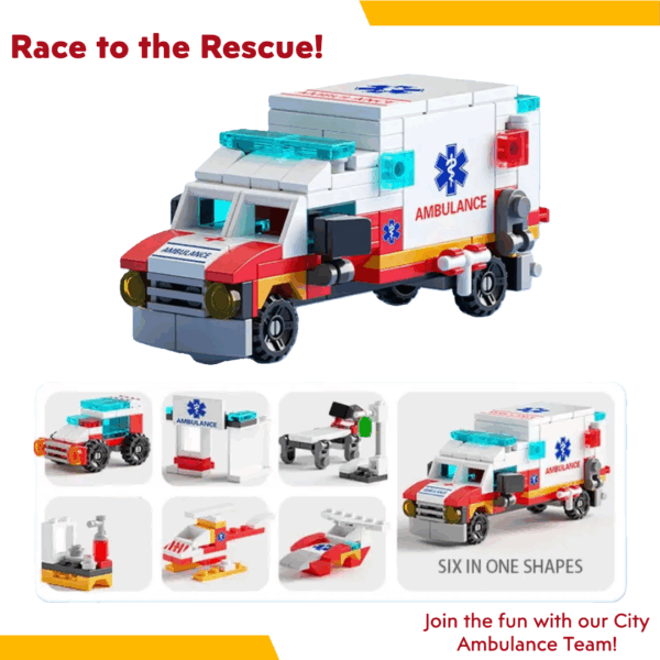 Ambulance 6in1 Lego Set - Image 2