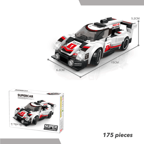White Lego Super Car - Image 3