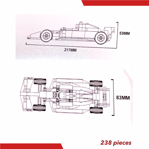 F1 Ferrari Lego Car - Image 3