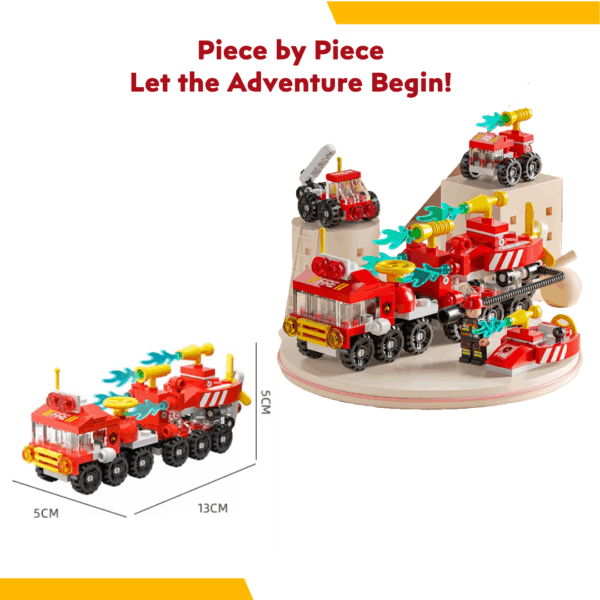 Fire Rescue Team 6in1 Lego Set - Image 3