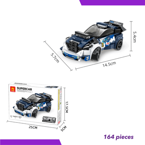 Blue Lego Super Car - Image 3