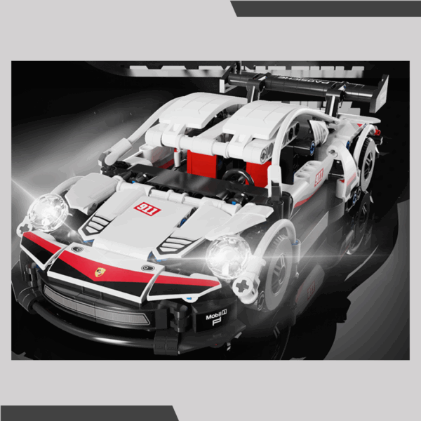 White Lego Racing Car - Image 3