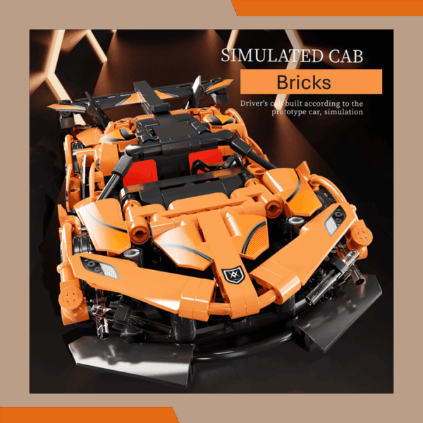 Orange Lego Racing Car - Image 4
