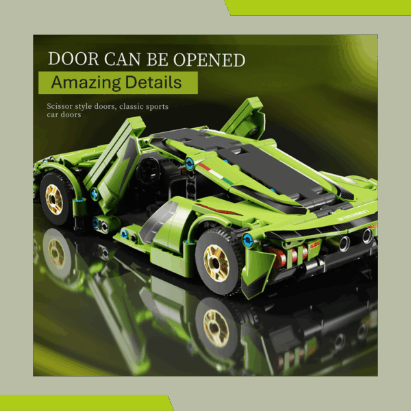 Green Lego Racing Car - Image 3