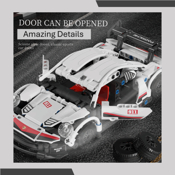 White Lego Racing Car - Image 4
