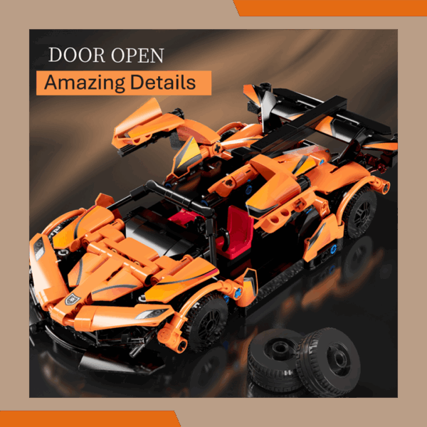 Orange Lego Racing Car - Image 3