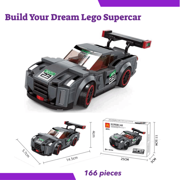 Black 23 Lego Super Car - Image 2