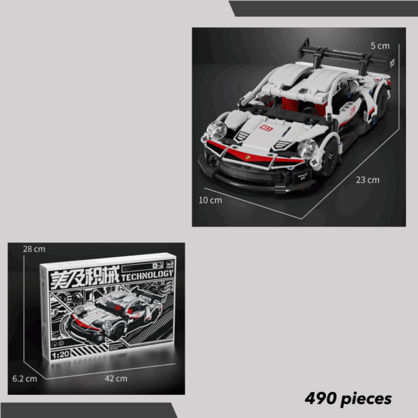 White Lego Racing Car - Image 5