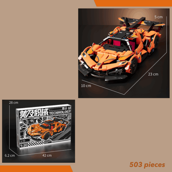 Orange Lego Racing Car - Image 5