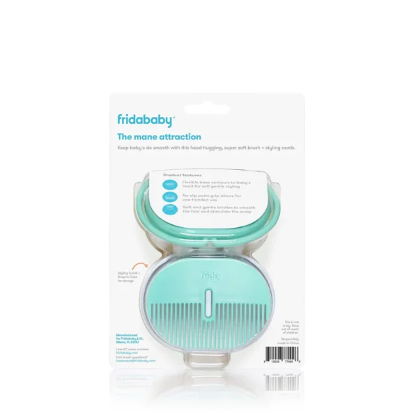 Baby Head-Hugging Hairbrush + Styling Comb Set - Image 5