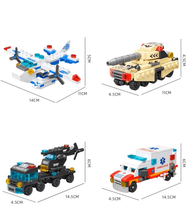 Fire Rescue Team 6in1 Lego Set - Image 5