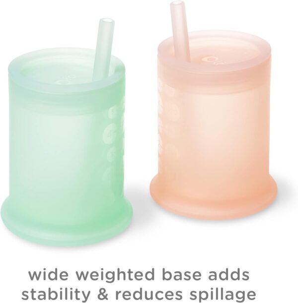 Silicone Training Cup with Straw Lid - Image 2
