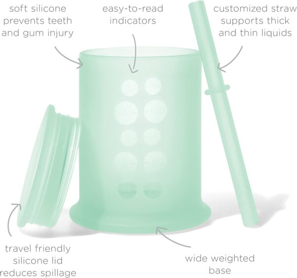 Silicone Training Cup with Straw Lid - Image 3