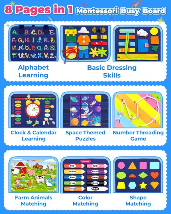 Gojmzo Busy Board Montessori - Image 3